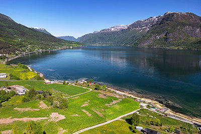 Norwegen, Vestland, Vestland,Sognefjord, Tiefblick auf den Lustrafjord