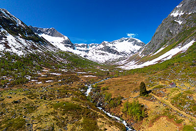 Norwegen, Vestland, Vestland,Sognefjord, Landschaft entlang der Strasse Rv5 am Gletscher Frudalsbreen