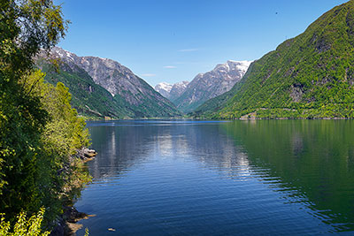 Norwegen, Vestland, Vestland,Sognefjord, An der Mündung des Sognefjords in den Vetlefjord und den Fjaerlandsfjord