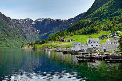 Norwegen, Vestland, Vestland,Hardanger, Blick nach Sundal