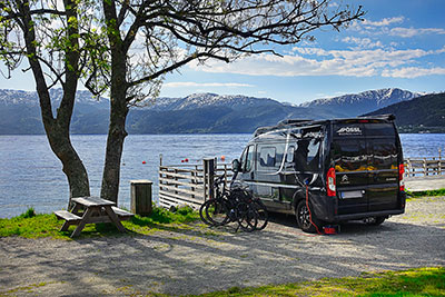 Norwegen, Vestland, Vestland,Hardanger, Stellplatz am Hardanger Feriesenter AS